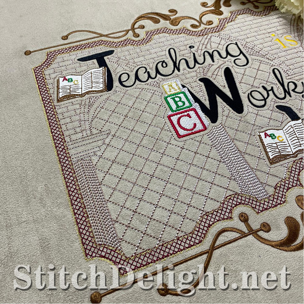 HOE0087 Teacher at Heart Quote