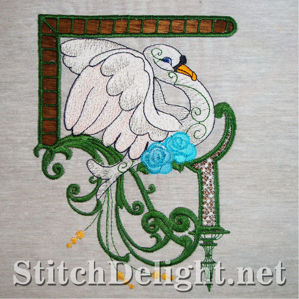 SD1172 Cutwork Elegant Swans