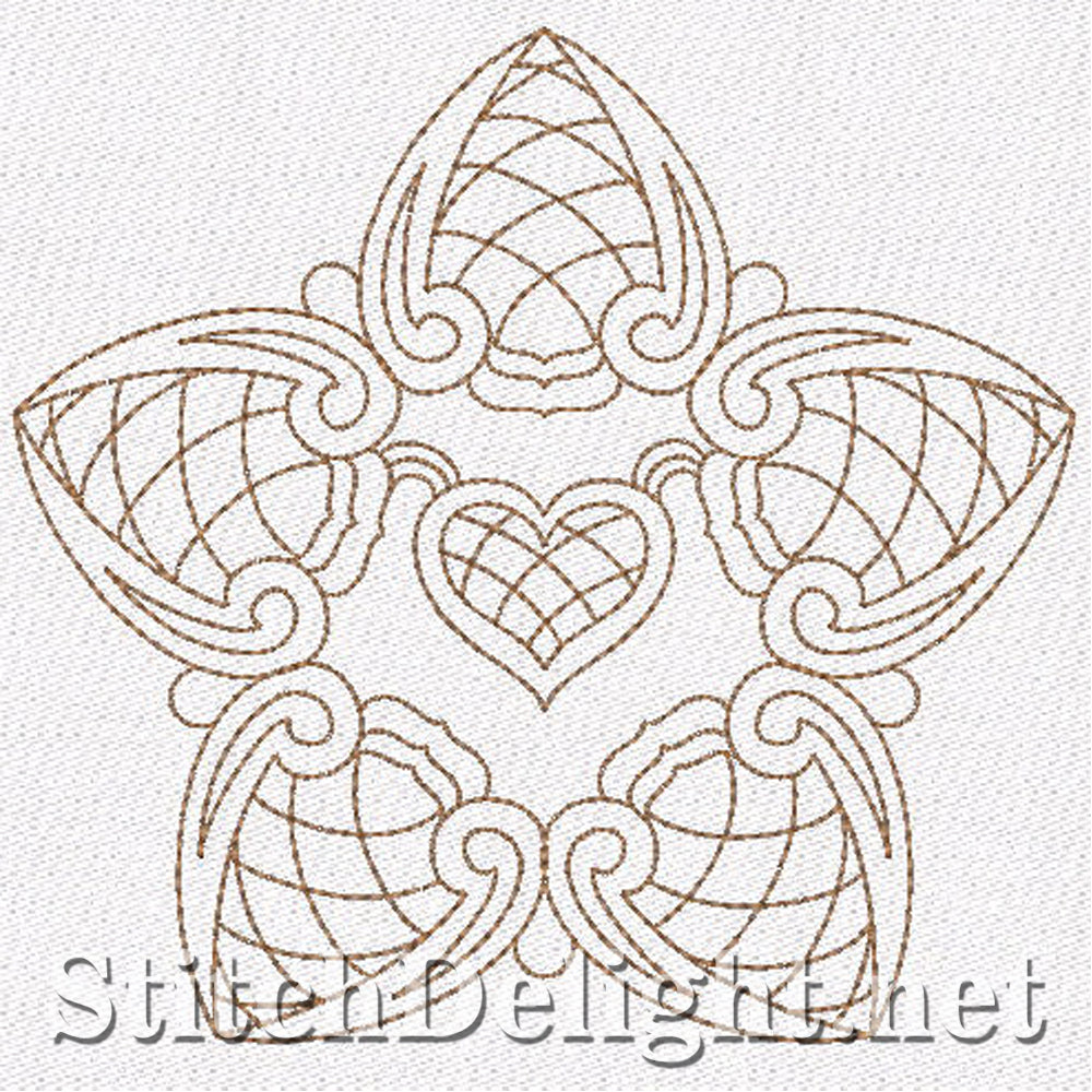 SD0700 Redwork Stars