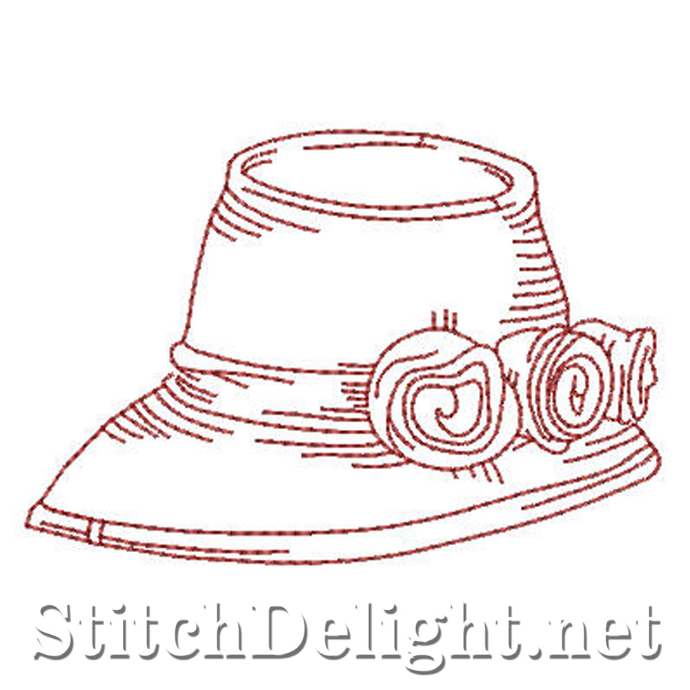 SD0616 Redwork Funny Hats