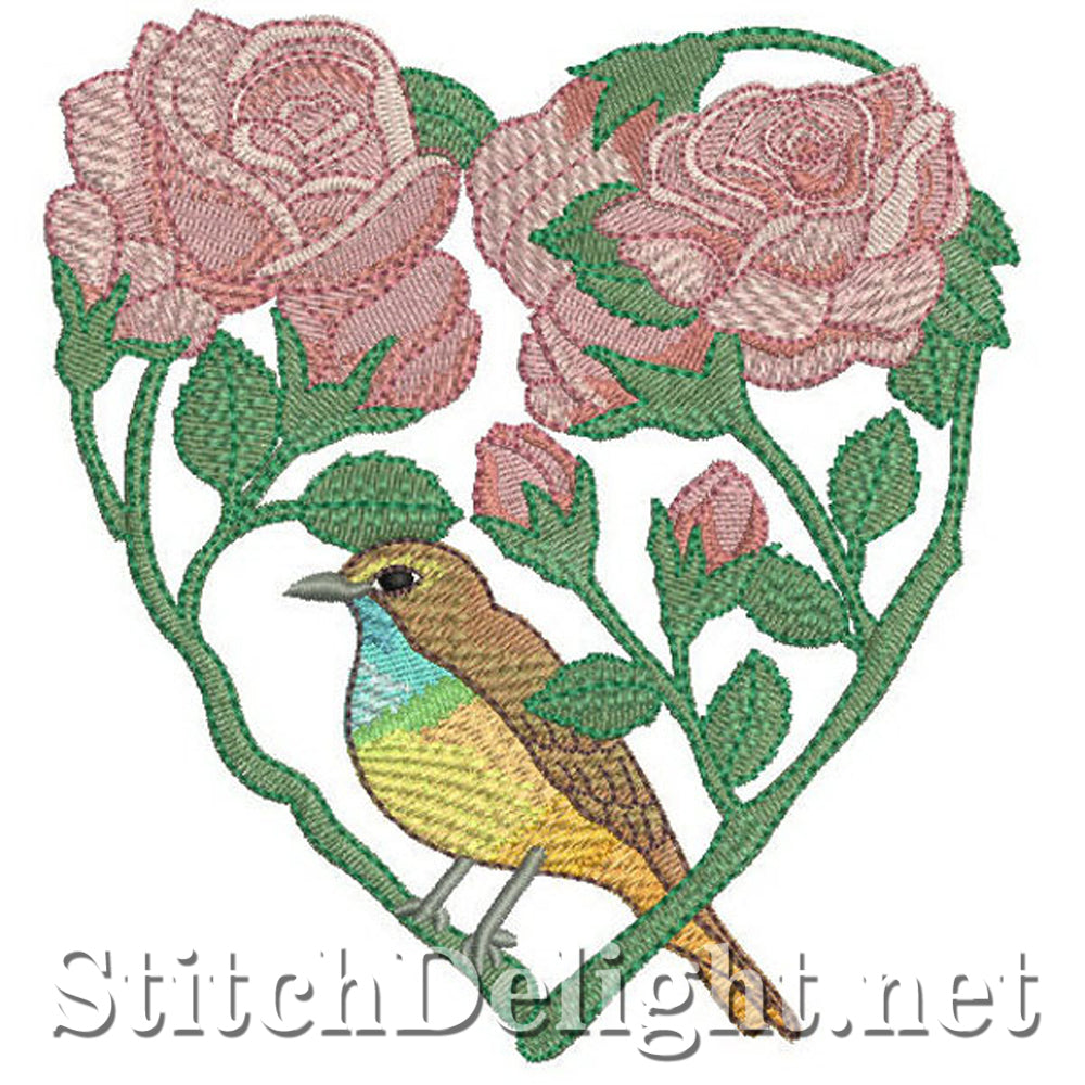 SDS0322 Heart Floral Garden