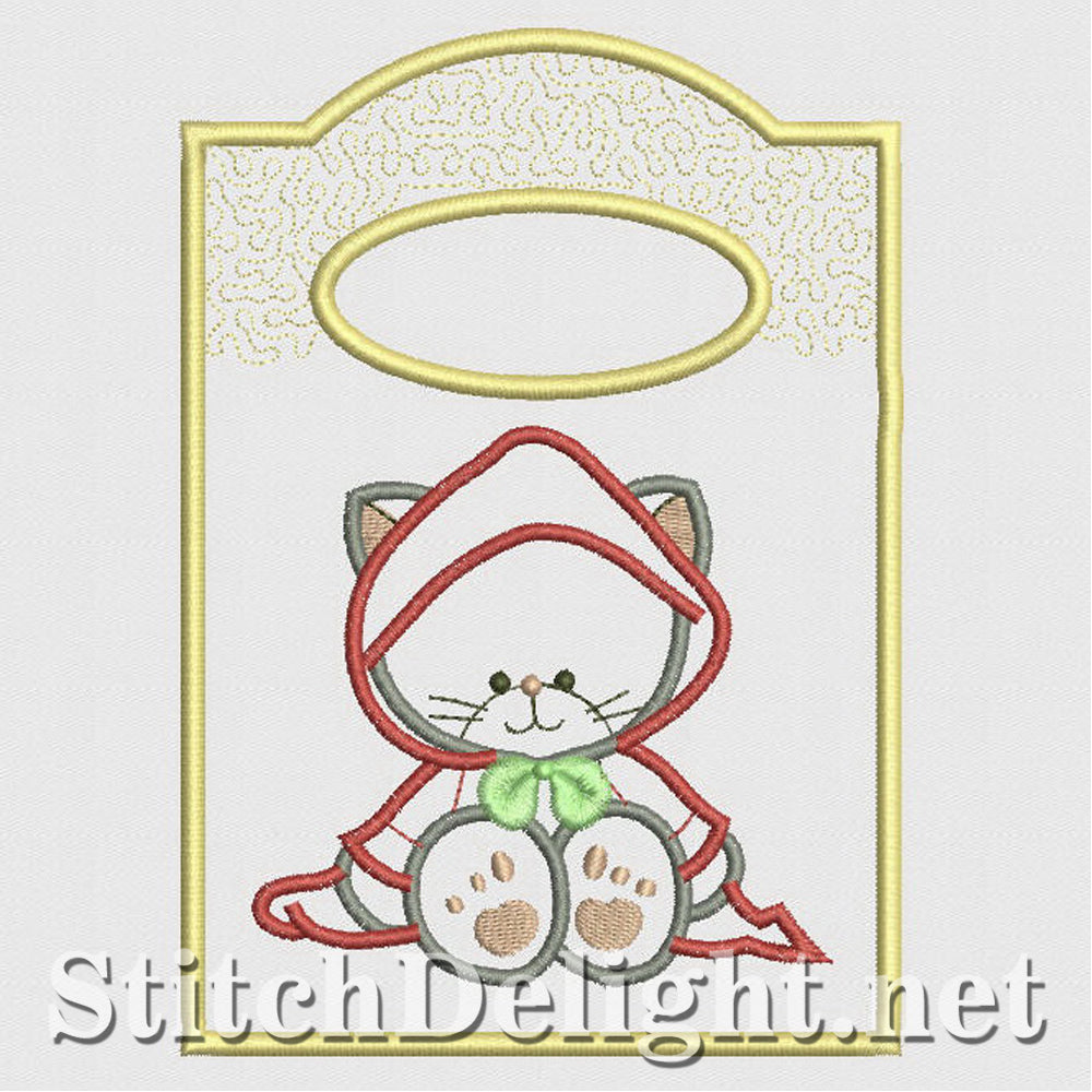 SD1207 Applique Kitty Treat Bags