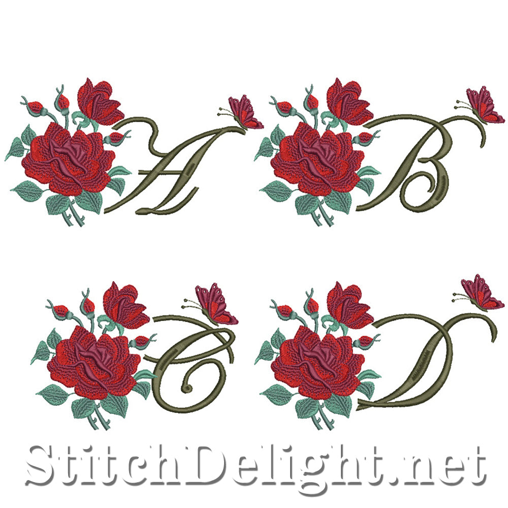 SDS1654 Beautiful Rose Font