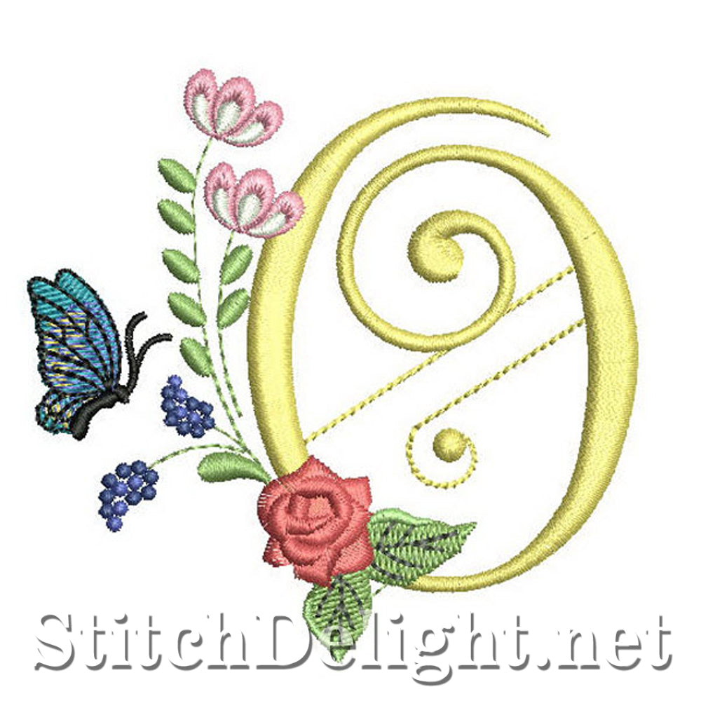 SDS0309 Deco Floral Lettertype O