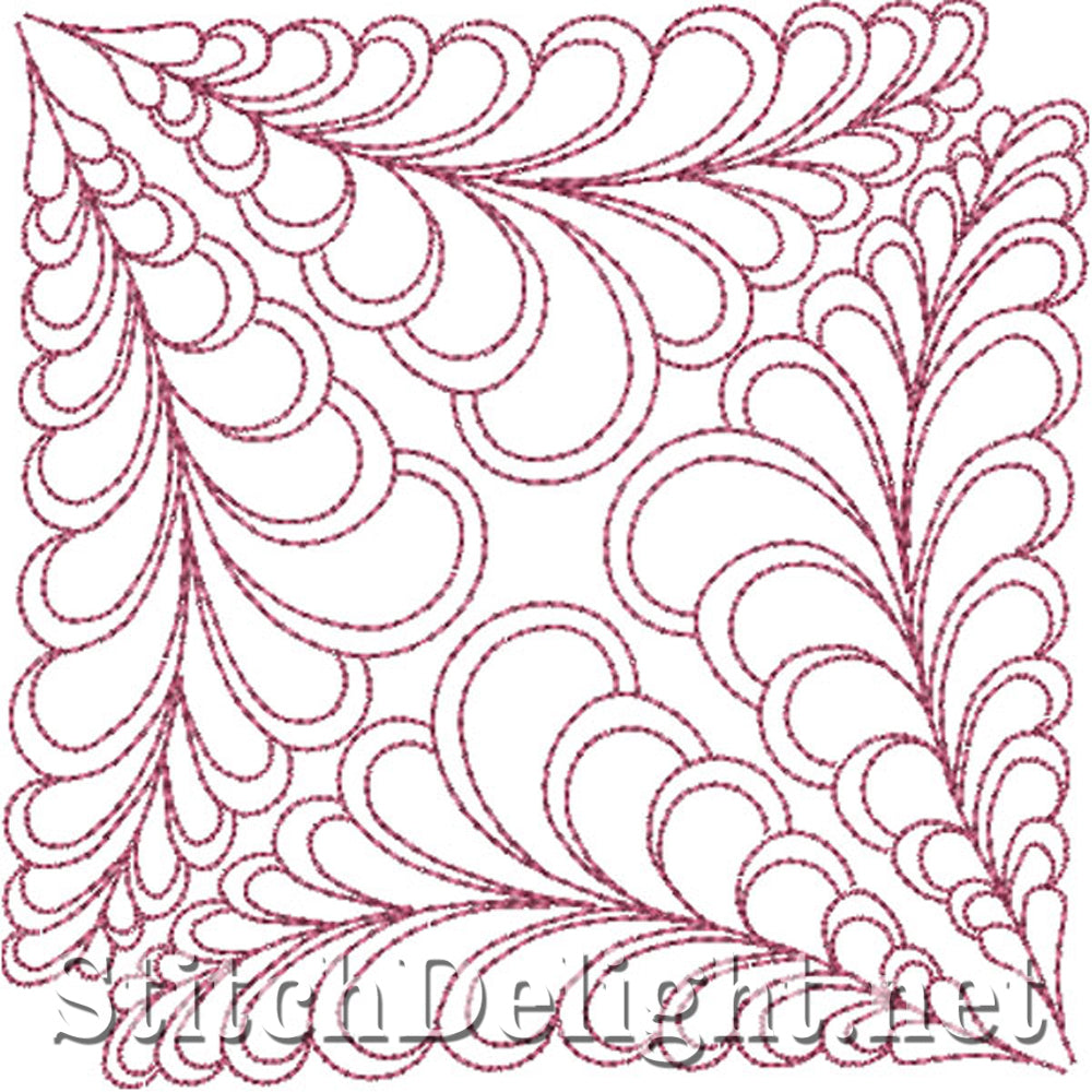 SDS0734 Feather Quilt Patterns