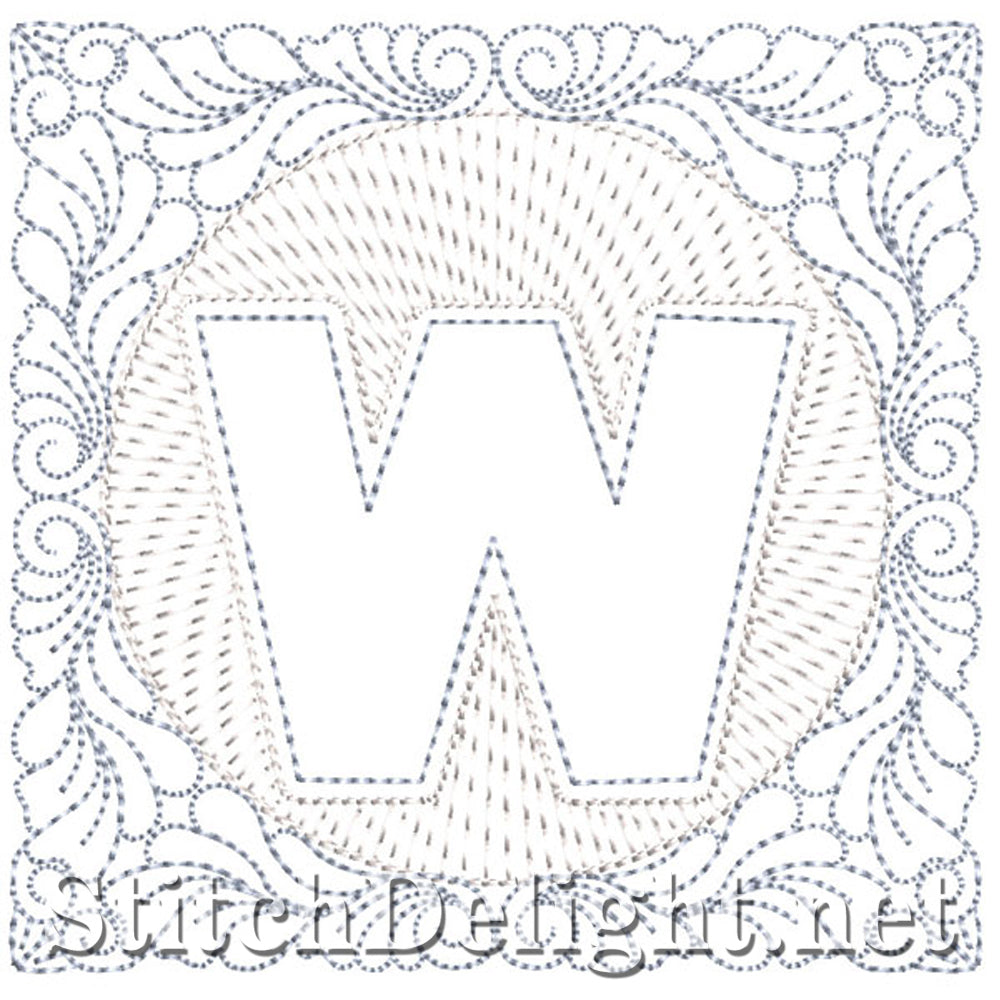 SDS1185 Quilters Block Font W