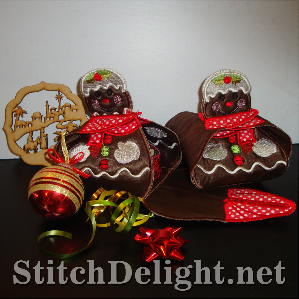 SD1210 Applique Bonhomme De Pain D'épice Coffret Cadeau