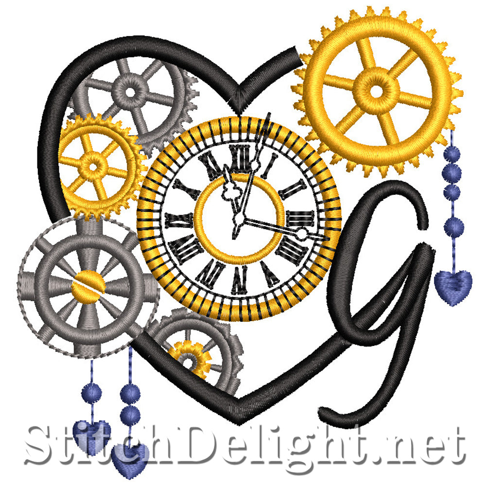 SDS1561 Steampunk Alpha Font G