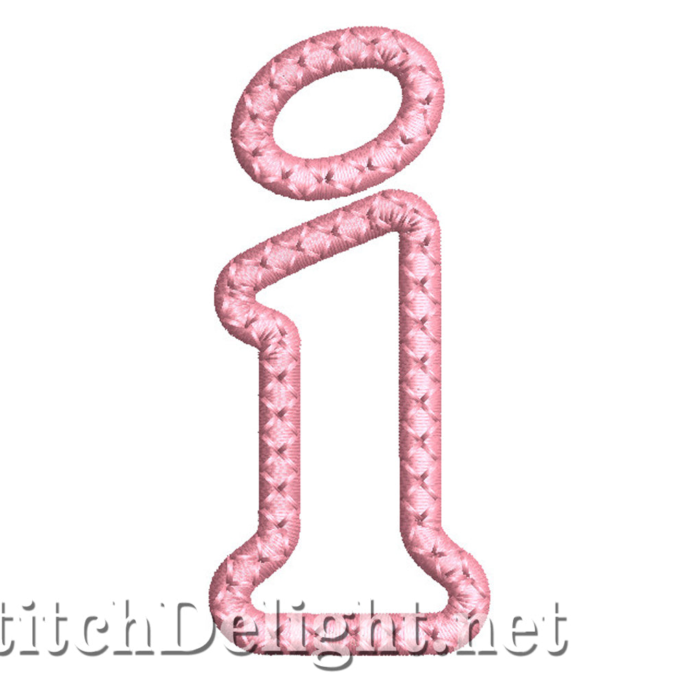 SDS1450 Applique Small Letter font I