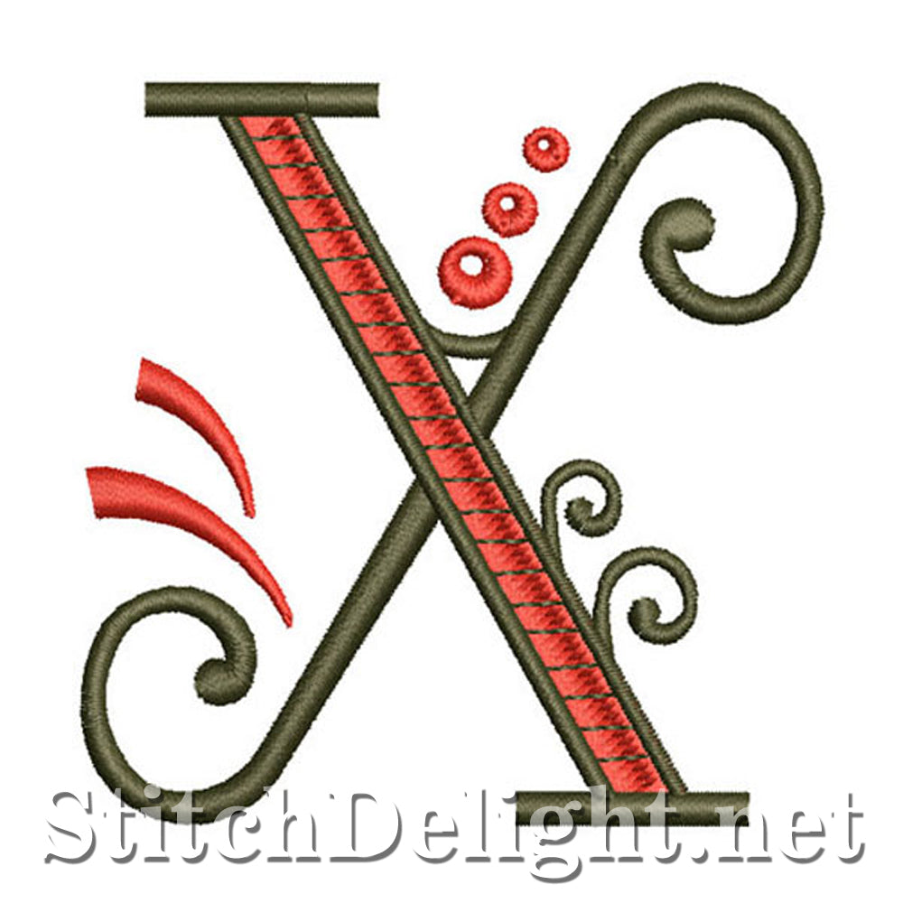 SDS1128 Fancy Deco Font X