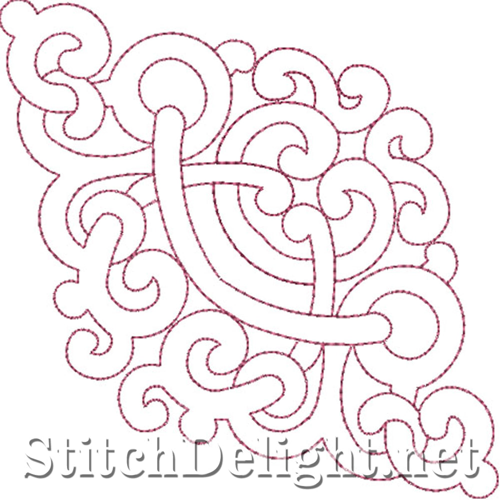 SDS0734 Feather Quilt Patterns