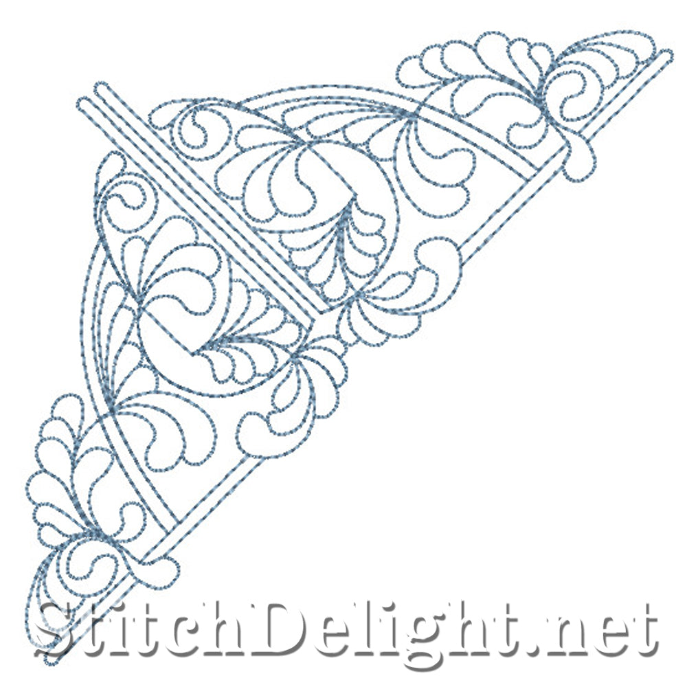 SDS0737 Feather Quilt Corners