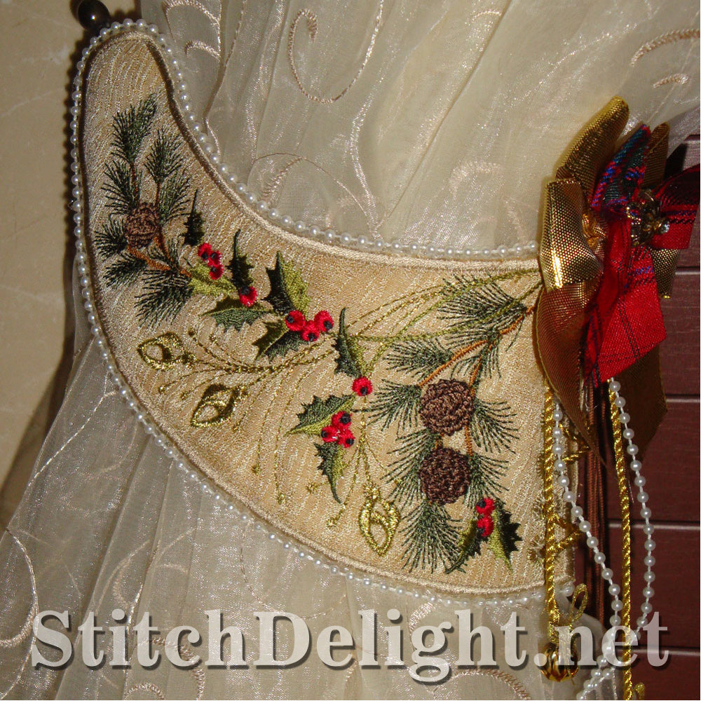 SD0843 Christmas Tie Backs