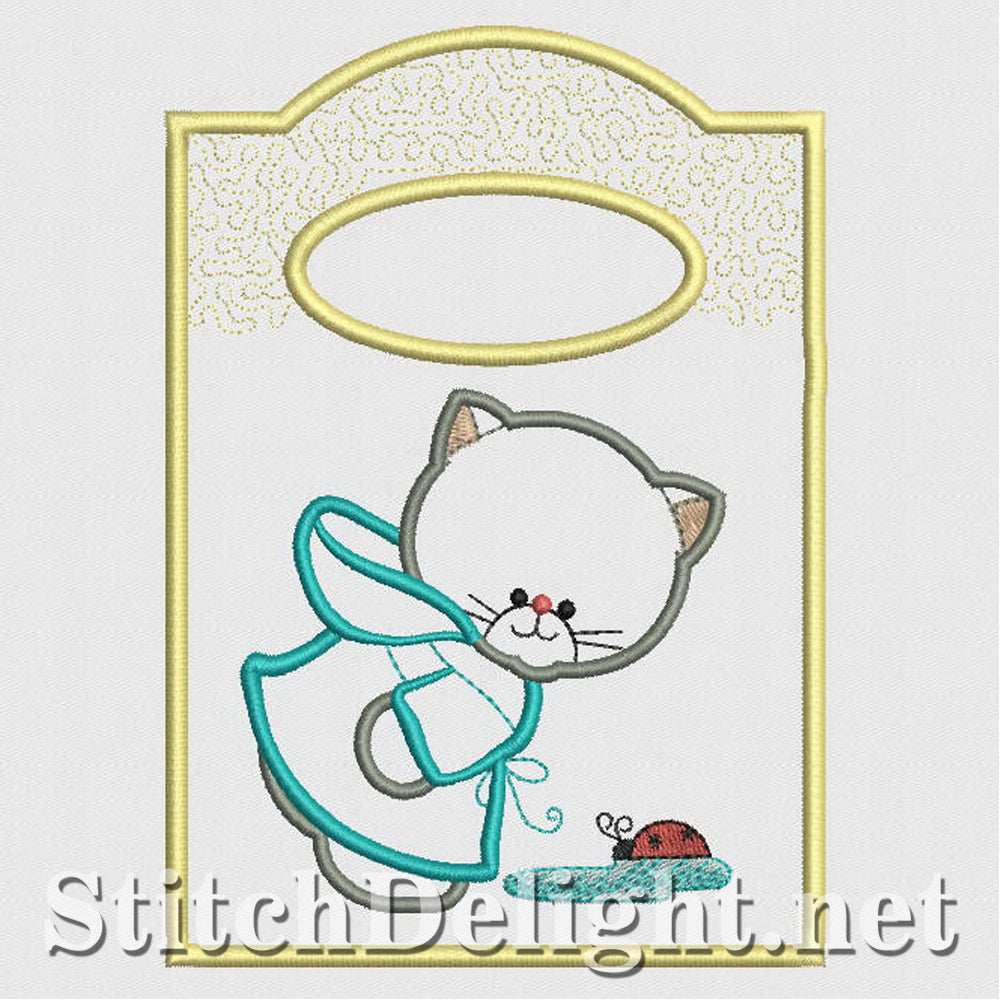 SD1207 Applique Kitty Treat Bags