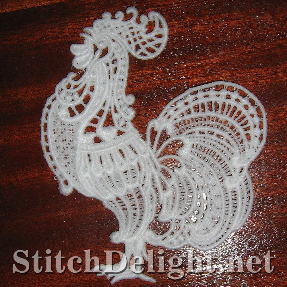 <transcy>SD0941 Coq en dentelle autoportant</transcy>
