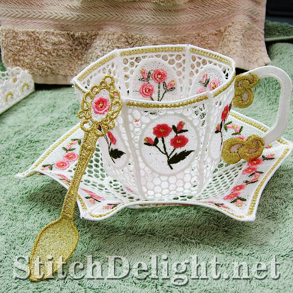 SD0495 FSL Rose Tea Set
