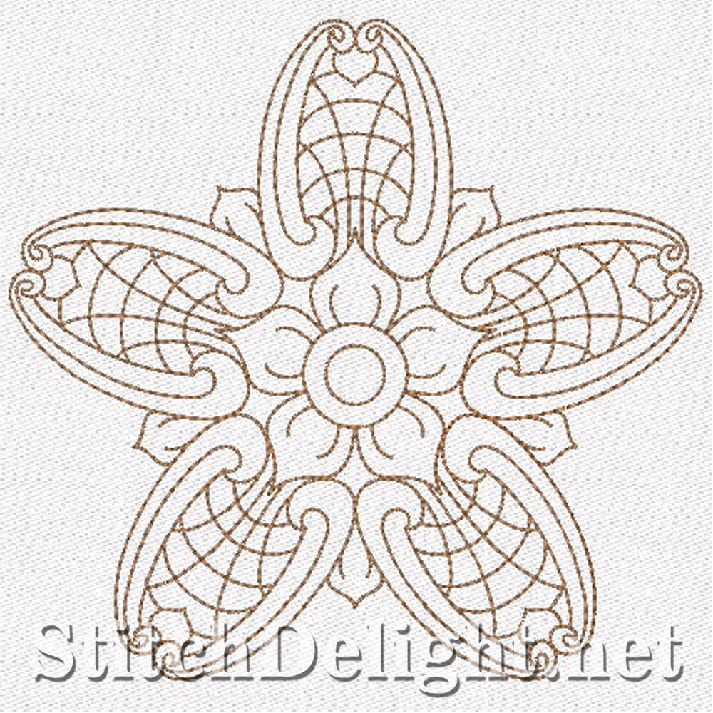 SD0700 Redwork Stars