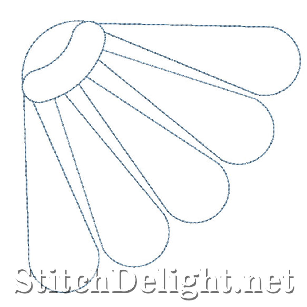 SDS0737 Feather Quilt Corners