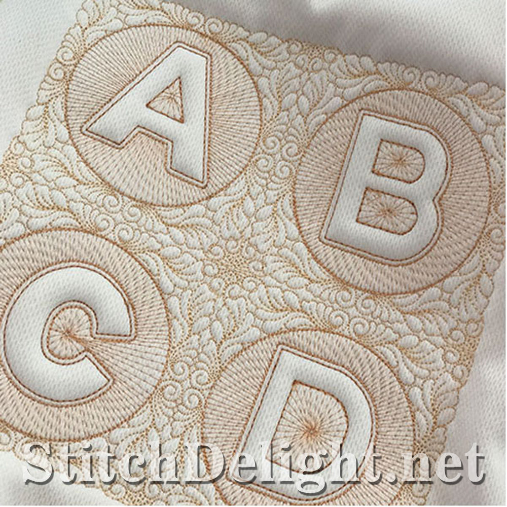 SDS1185 Quilters Block Font