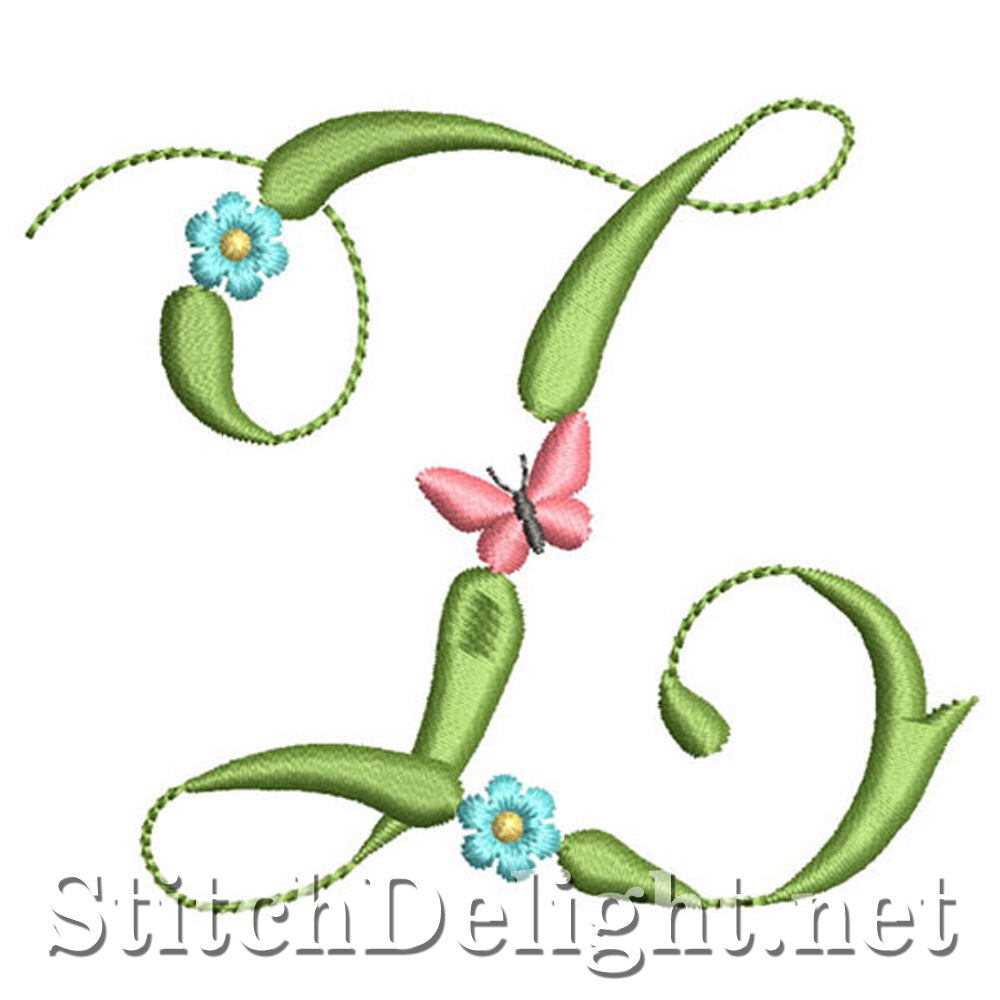 SDS1152 Butterflies and Flowers Font Z