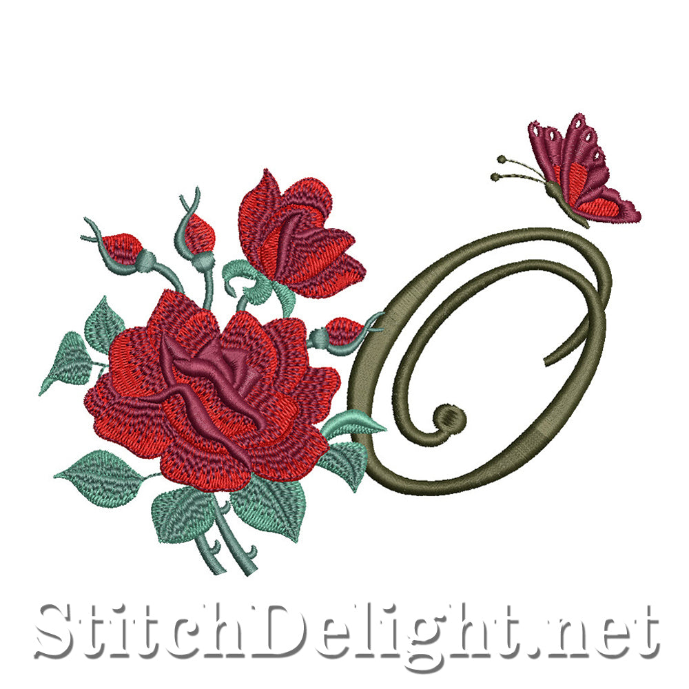 SDS1654 Beautiful Rose Font O