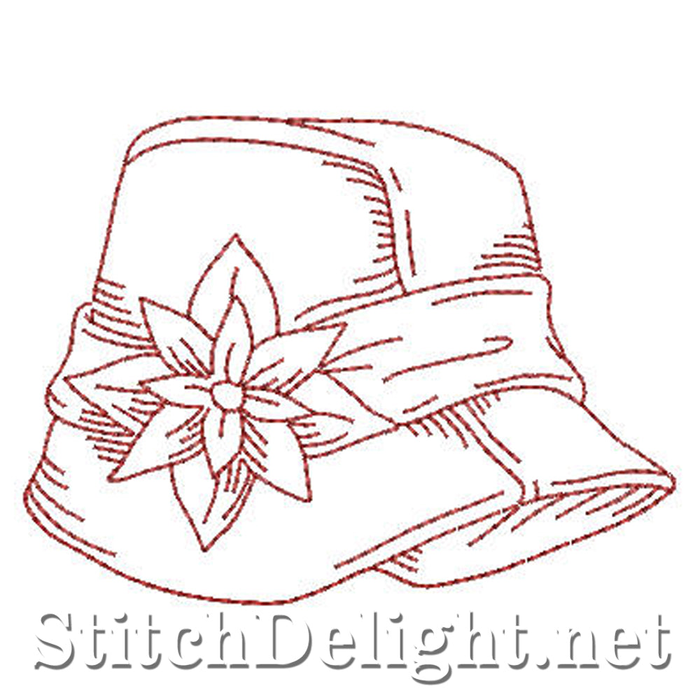 SD0616 Redwork Funny Hats