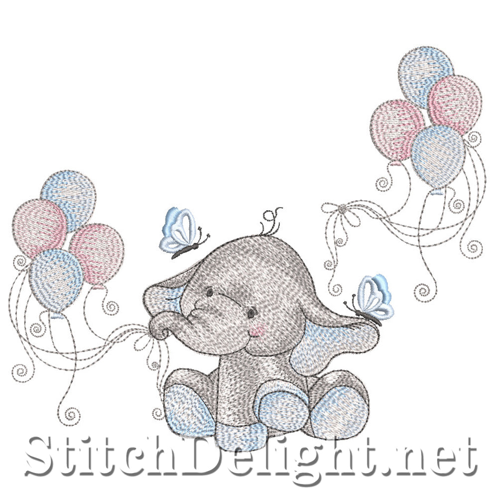 SDS1208 Baby Ellie with Balloons