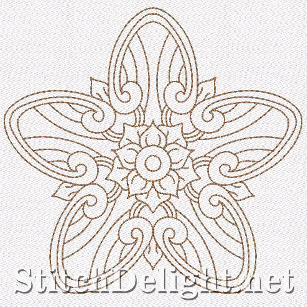 SD0700 Redwork Stars