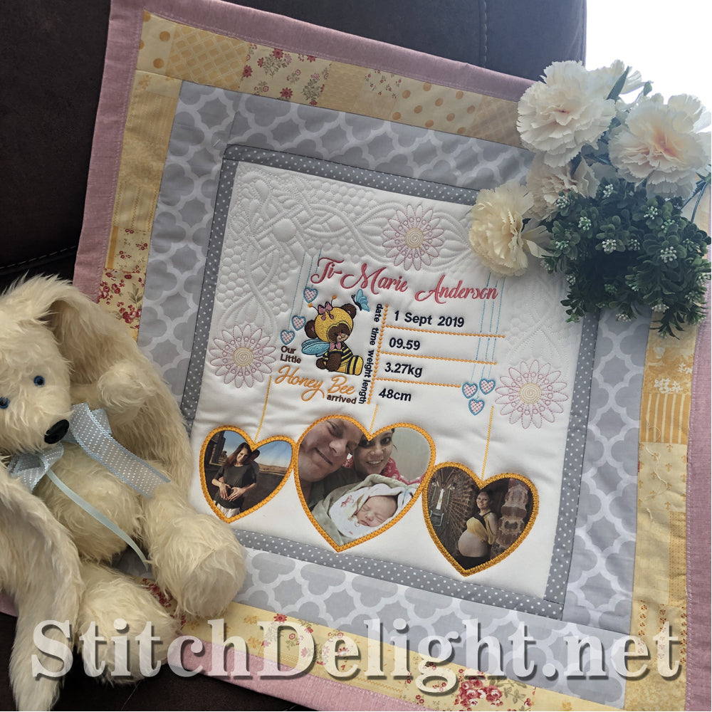 SDS1518 Bumble Bee BirthAnnouncement
