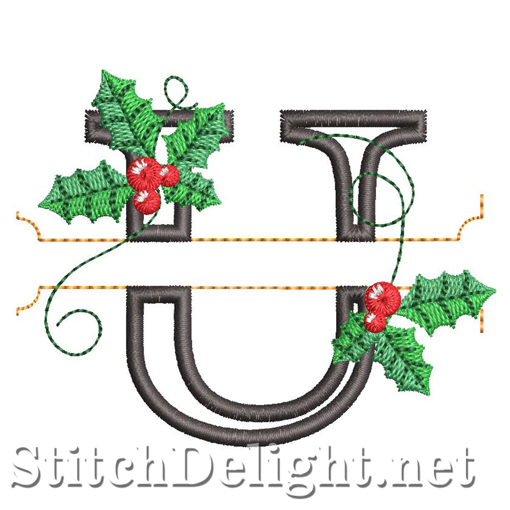 HOE0037 Festive Holly Font U