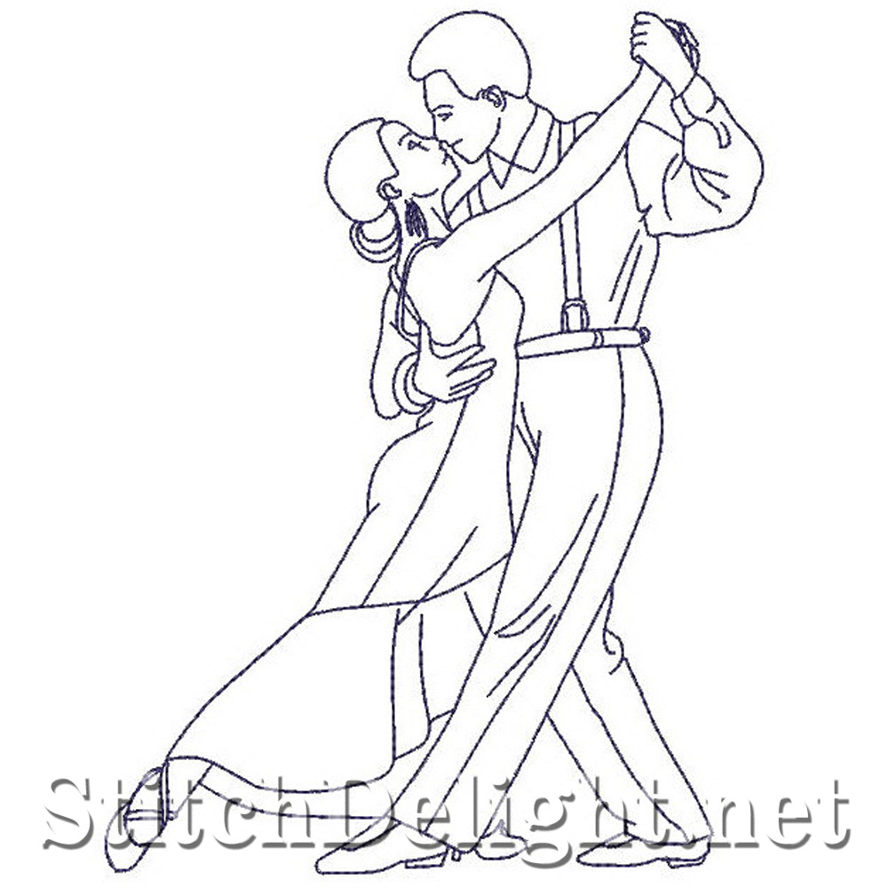 SD0743 Redwork Dancers