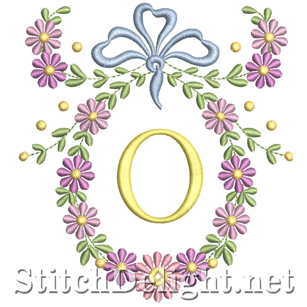 SDS1245 Wispy Floral Font O