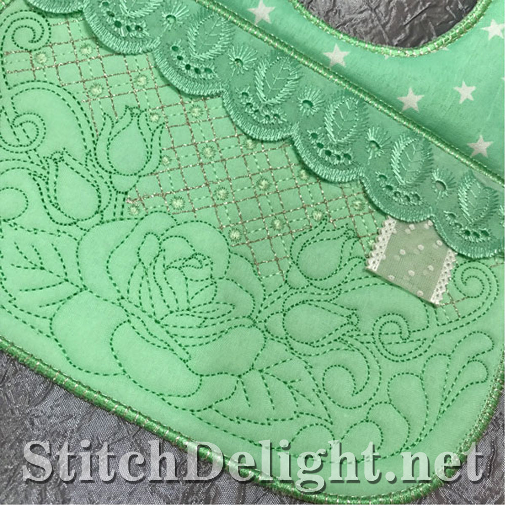 SDS1154 ITH Quilted baby Bibs