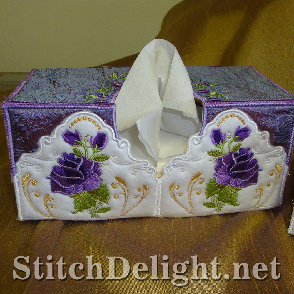 SD1125 Rose Tissue Box Cover