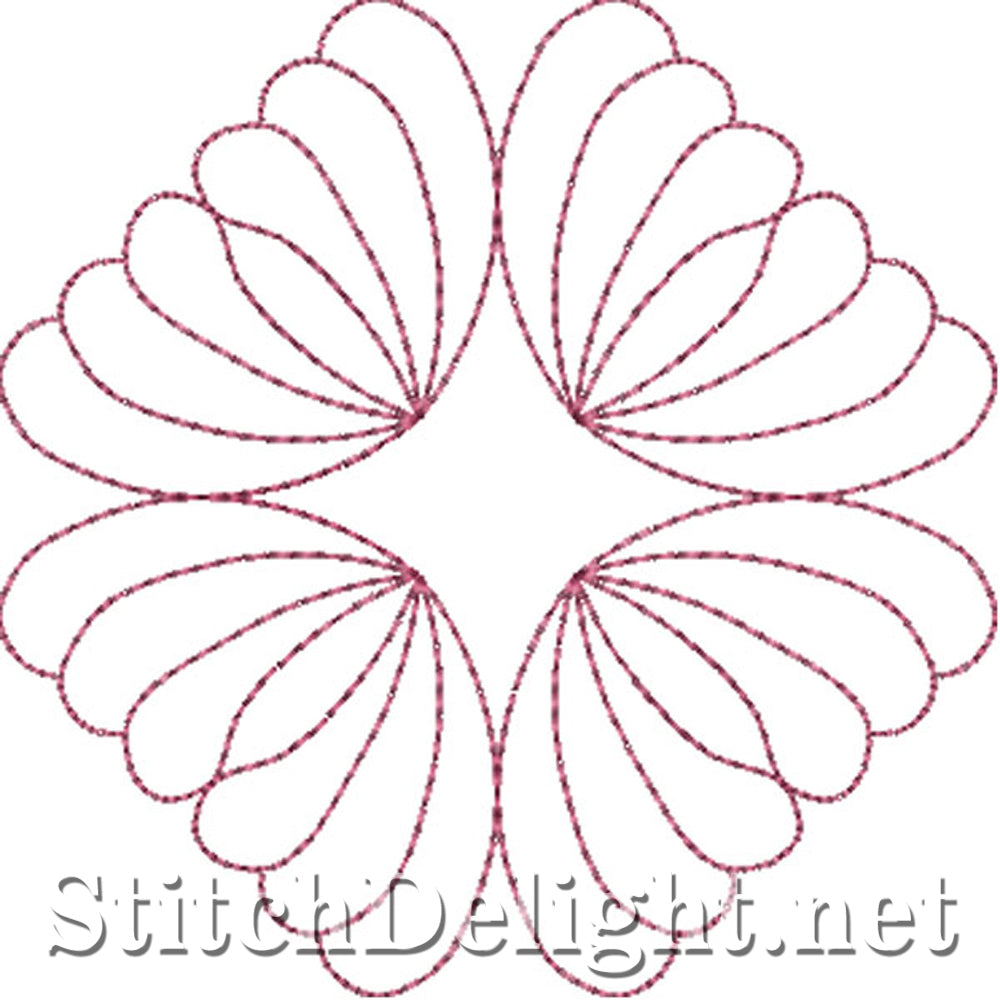 SDS0734 Feather Quilt Patterns