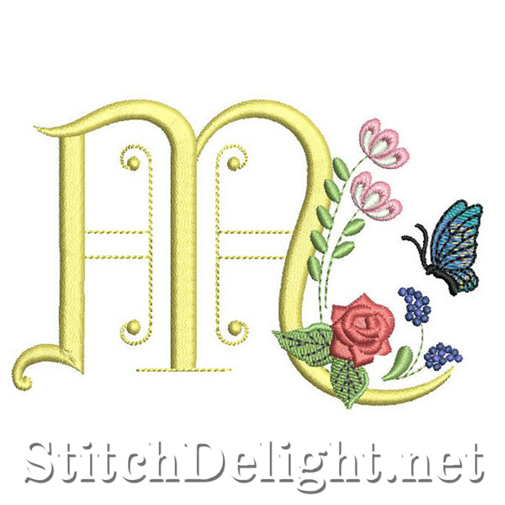 SDS0307 Deco Floral Font M