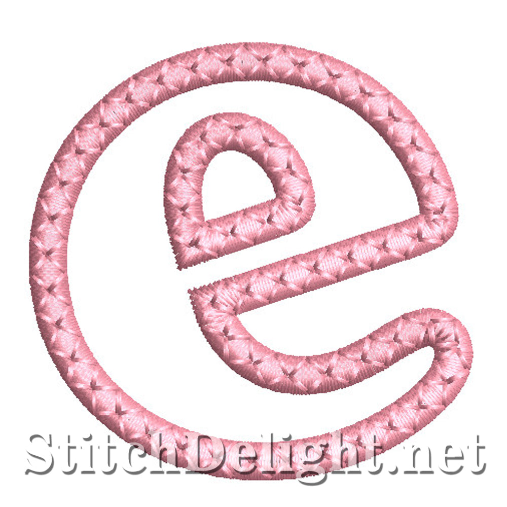 SDS1450 Applique Small Letter font E