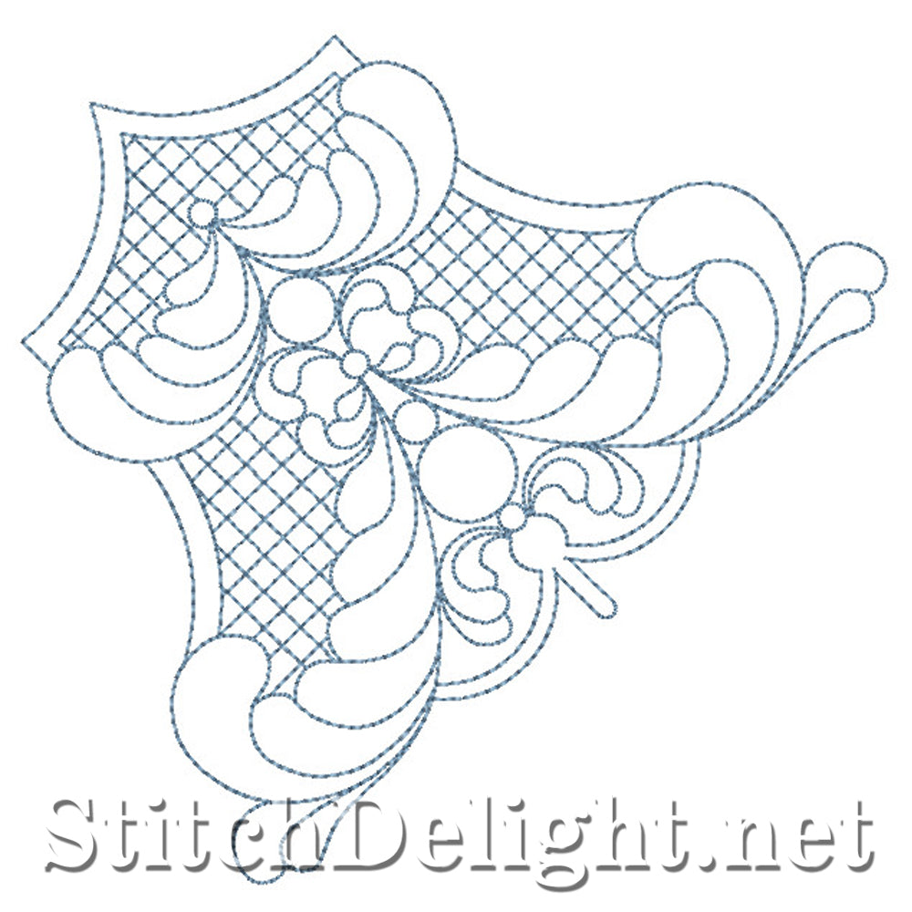 SDS0737 Feather Quilt Corners