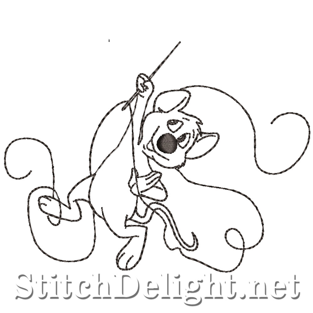 SD0714 Sewing Mice Redwork