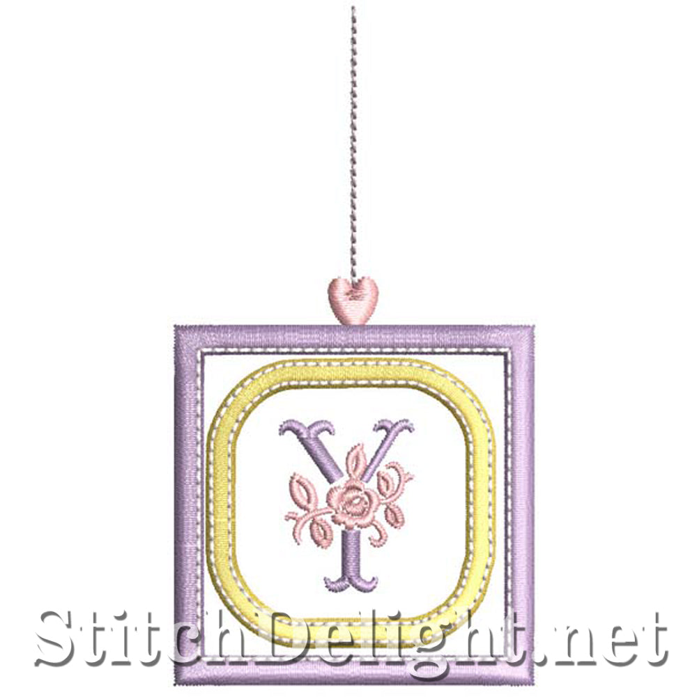 SDS1304 Applique Rosy Blocks Font Y