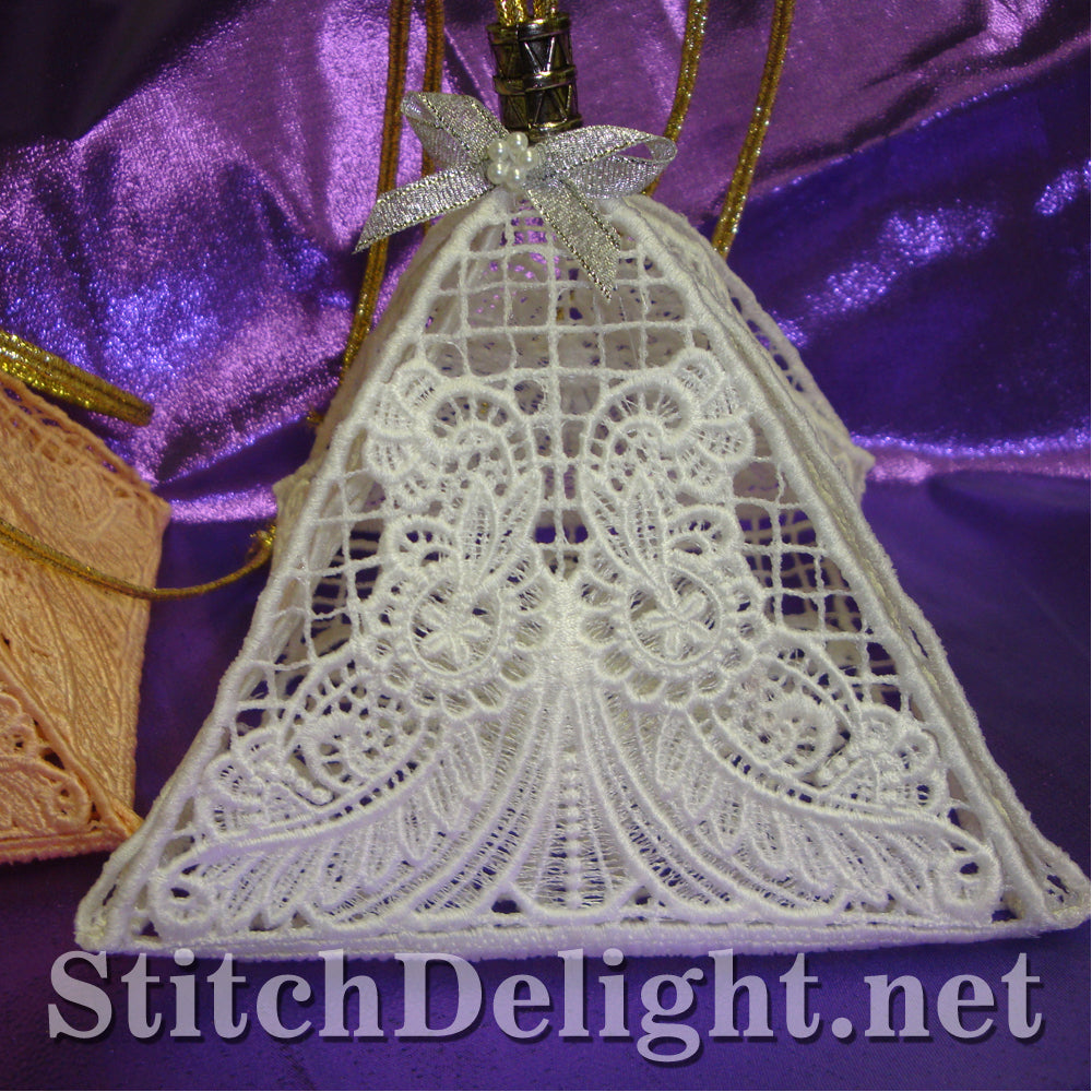 <transcy>Boîte pyramidale en dentelle SD1168</transcy>