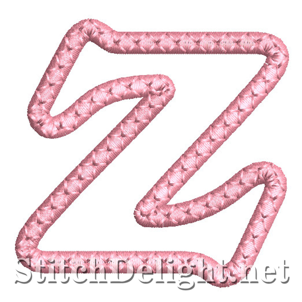 SDS1450 Applique Small Letter font Z