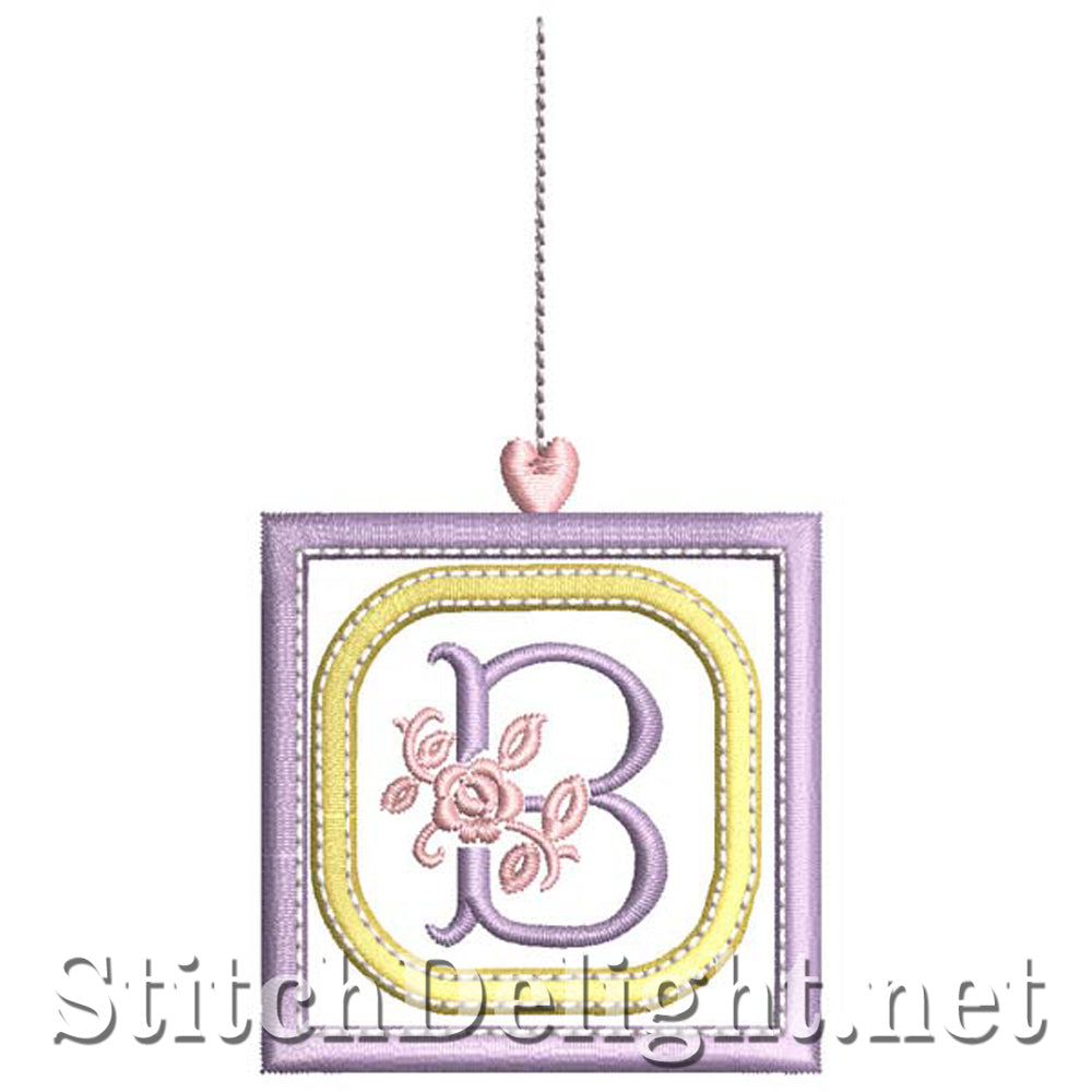 SDS1304 Applique Rosy Blocks Font B