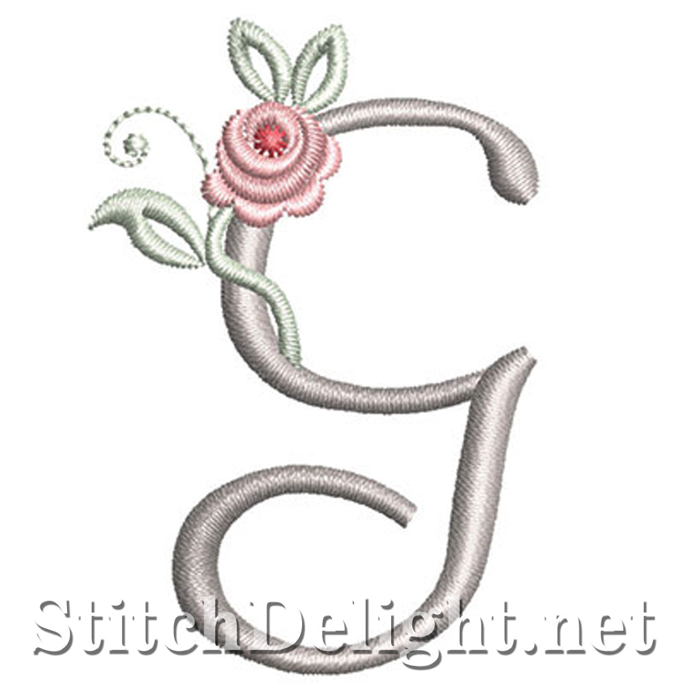 SDS1227 Antiek roos lettertype G