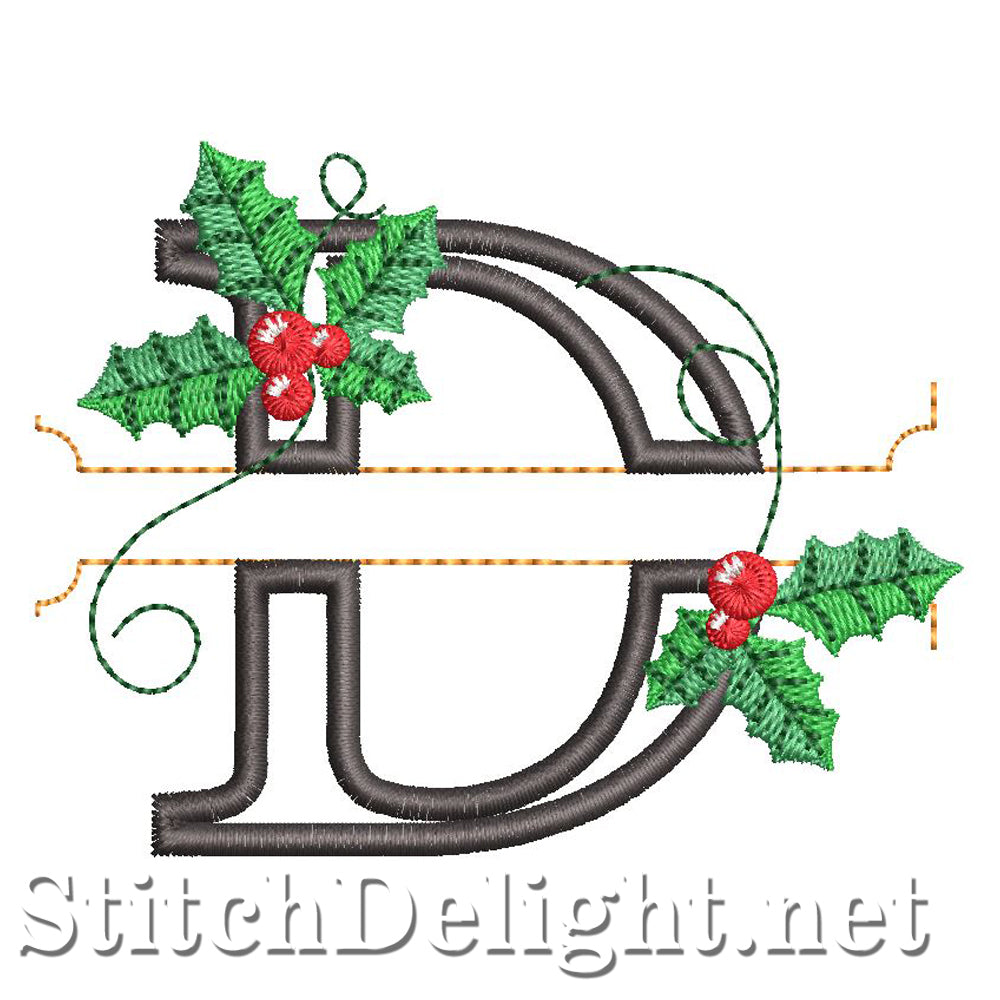 HOE0037 Festive Holly Font D