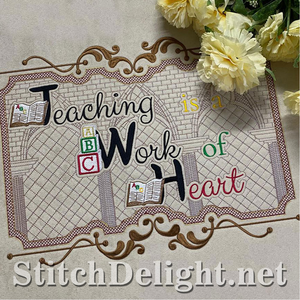 HOE0087 Teacher at Heart Quote