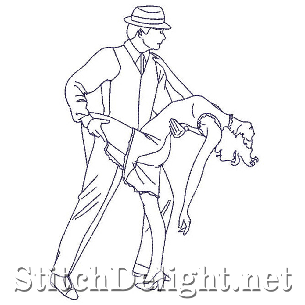 SD0743 Redwork Dancers