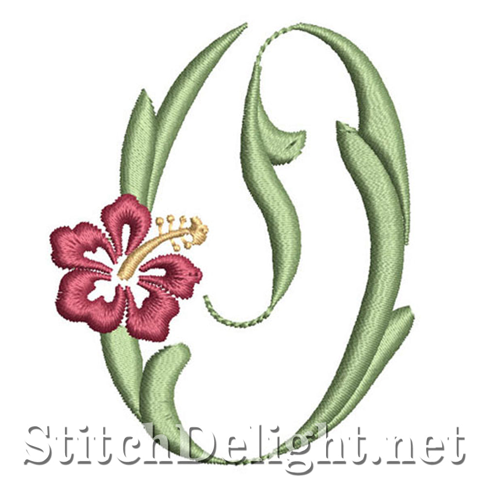 SDS1143 Hibiscus-lettertype O