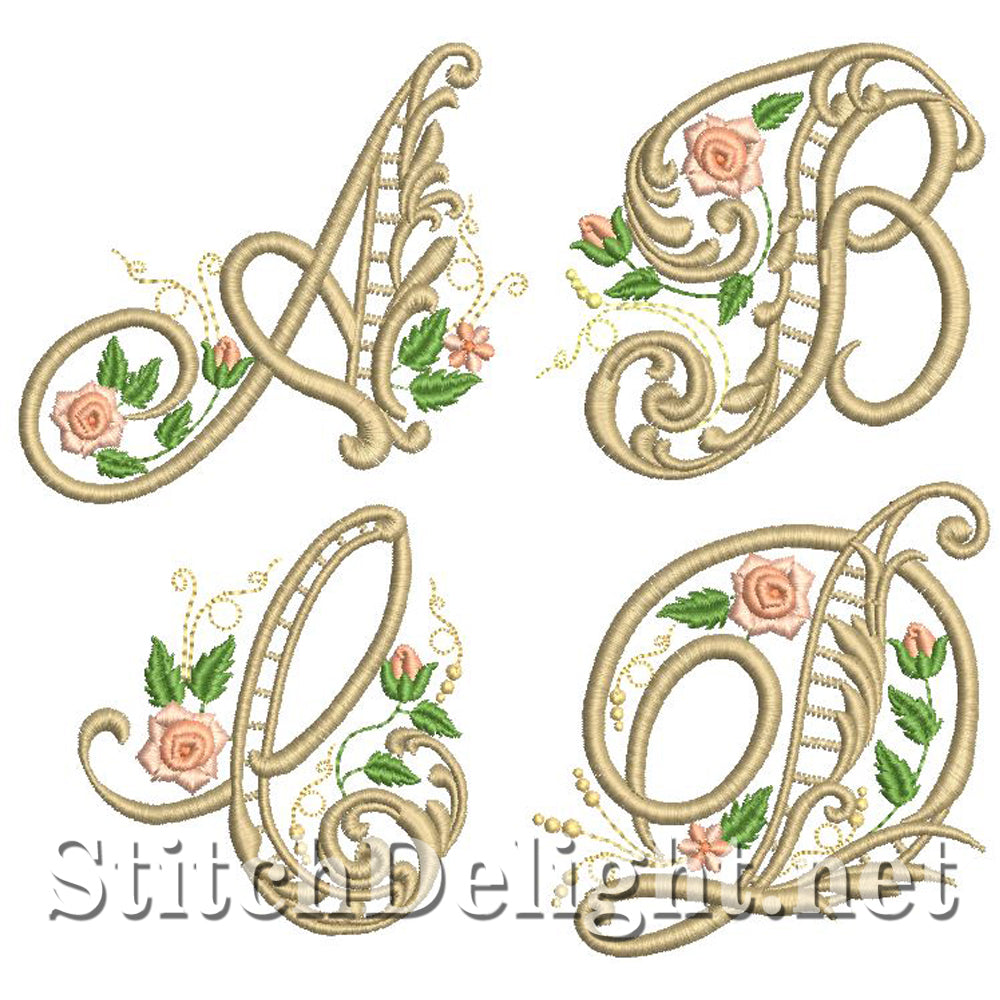 SD0602 Heirloom Cutwork Monograms