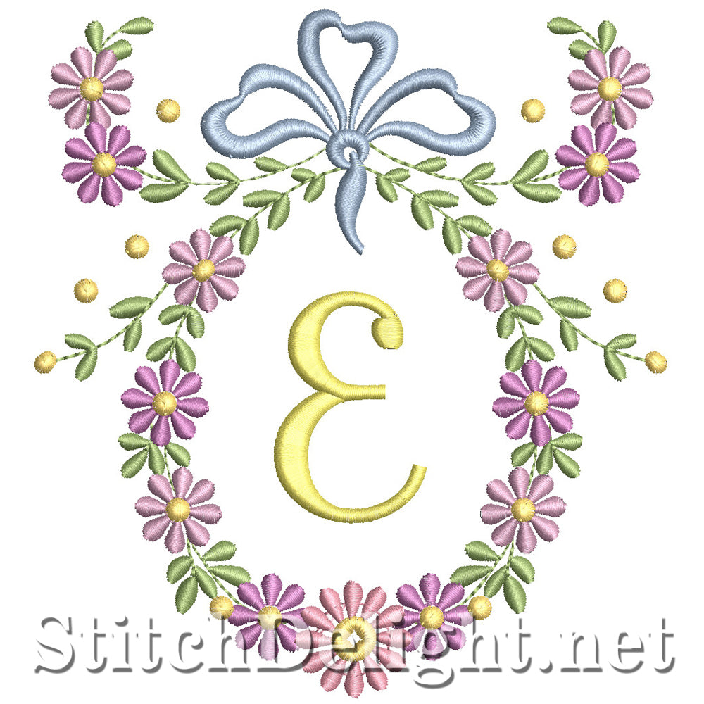 SDS1245 Wispy Floral Font E